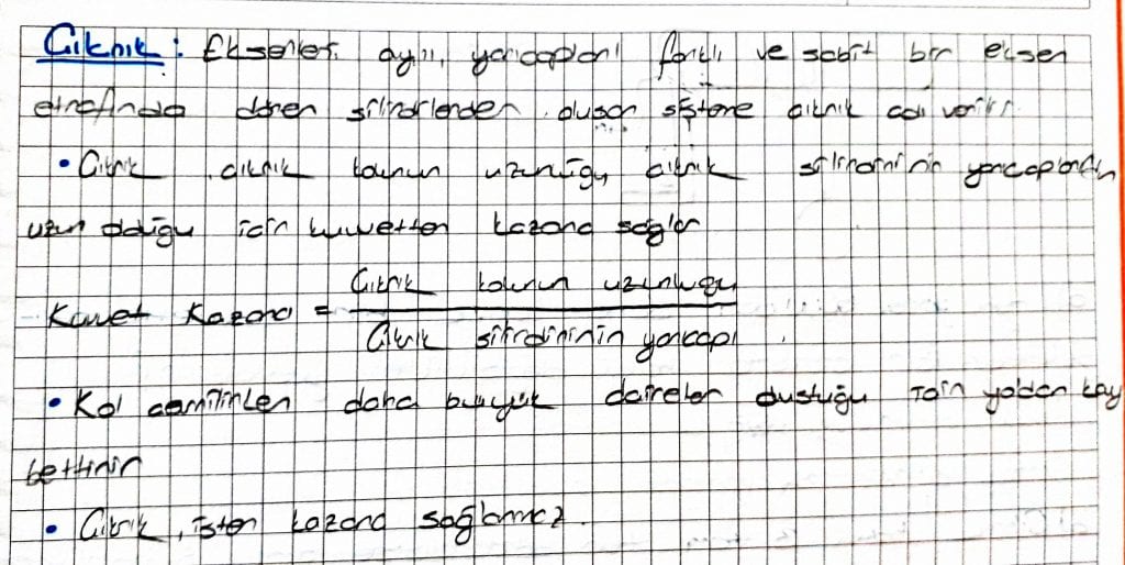 Makara, Kaldıraç, Eğik Düzlem, Vida, Dişli Çark, Çıkrık, Kasnak... Basit Makinalar hakkında bilmen gerekenler ve soru çözüm ipuçları burada!