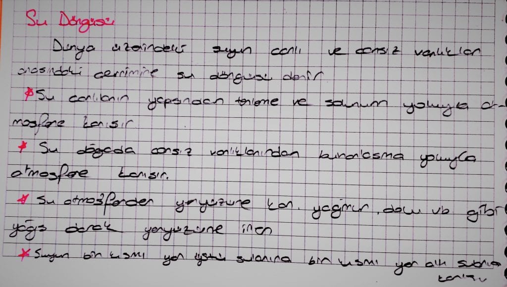 su döngüsü
