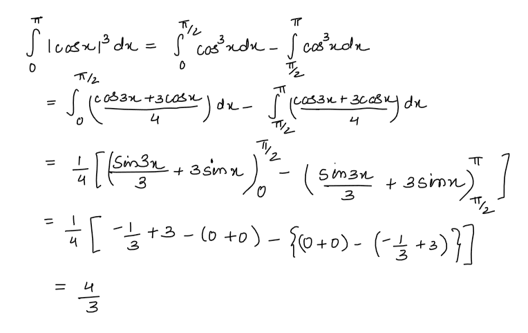 JEE Mains 2019 Question Paper with Solutions The value of cos cube x is