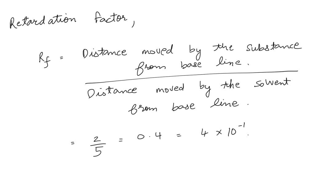 Using the provided information in the following paper chromatogram