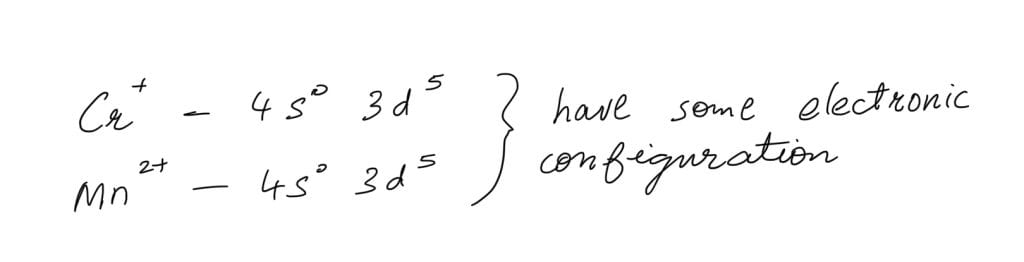 In which of the following pairs, the outer most electronic configuration will be the same