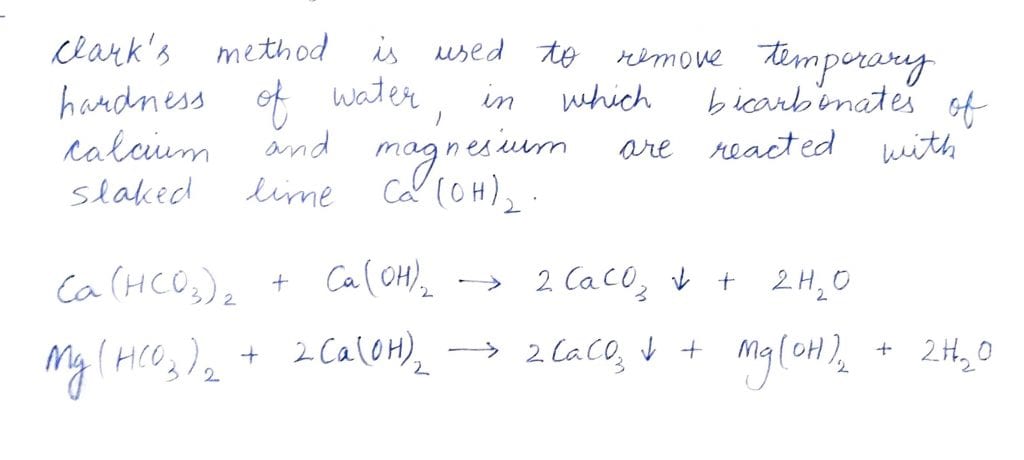 The method used to remove temporary hardness of water is