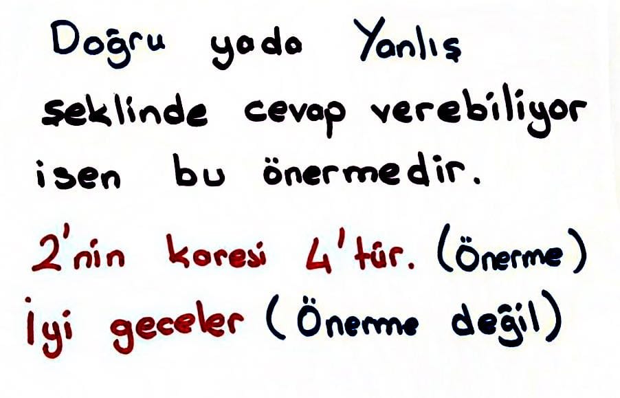 önerme nedir