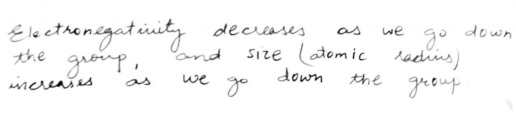 In general ,the properties that decrease and increase down a group in the periodic table ,respectively are