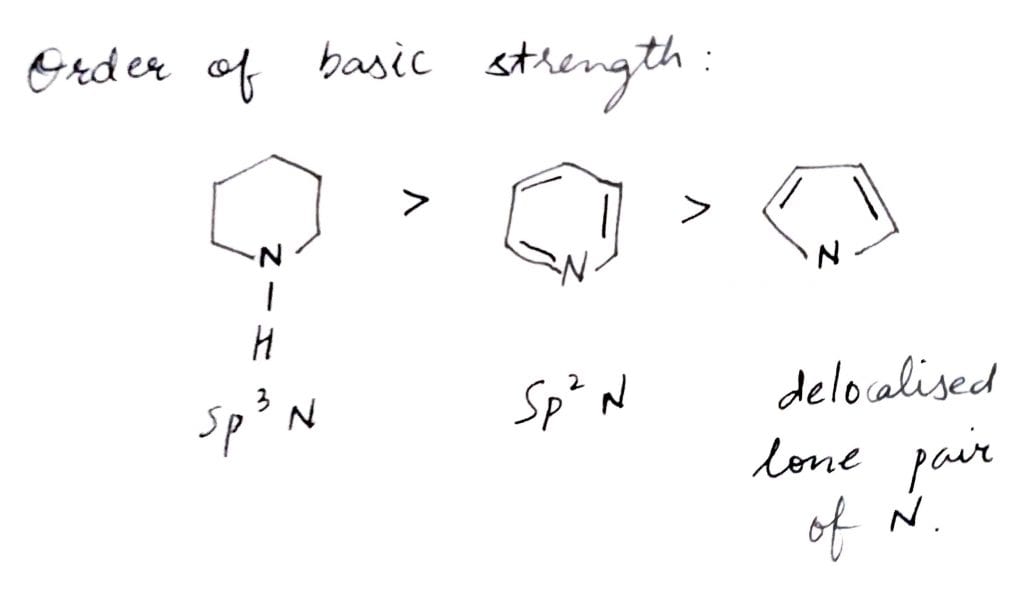 Arrange thefollowing amines in the decreasing order of basicity JEE Mains 2019 solved question paper