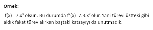 Türev Alma Kuralları Örnek Soru Çözümü