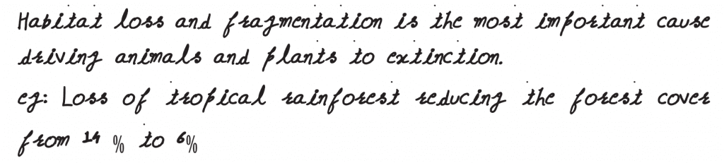NEET 2019 question paper Which of the following is the most important cause for animals and plants being driven to extinction