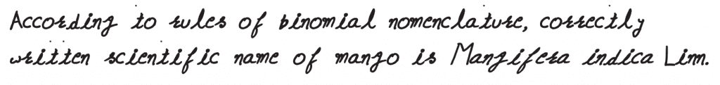 NEET 2019 question paper Select the correctly written scientific name of Mango which was first described by Carolus Linnaeus