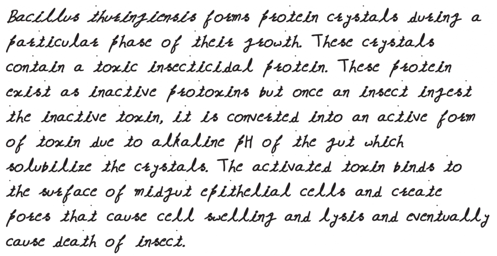 NEET 2019 question paper What triggers activation of protoxin to active Bt toxin of Bacillus thuringiensis in boll worm